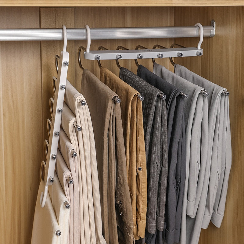 Multi-functional Pants Hanger: Make Your Shelves Look Neat and Organised