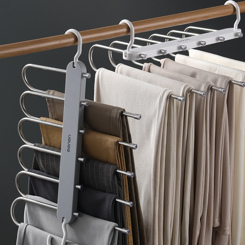 Multi-functional Pants Hanger: Make Your Shelves Look Neat and Organised